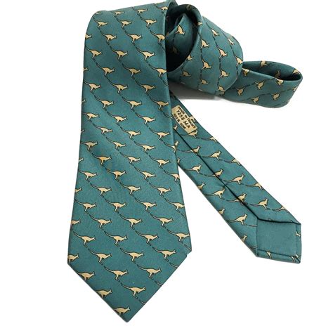 hermes ties with clips|Hermes tie kangaroo.